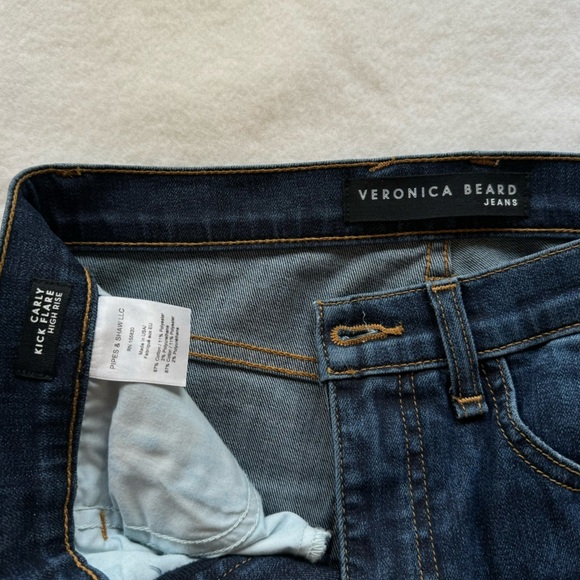 Veronica Beard Carly Kick Flare High Rise Jeans Size 26/2 - Picture 2 of 11